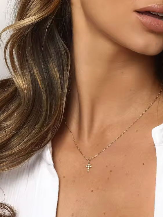 Collier - Croix Doré