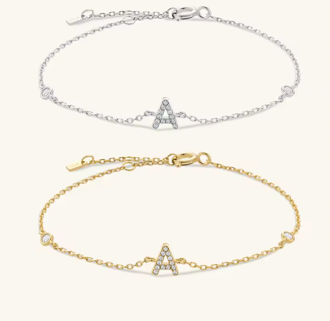 Bracelet - Lettre doré