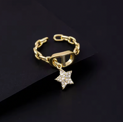 Bague - Étoile Doré