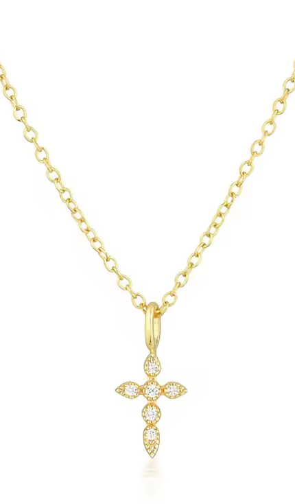 Collier - Croix Doré