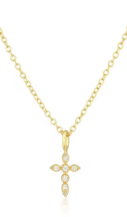 Collier - Croix Doré