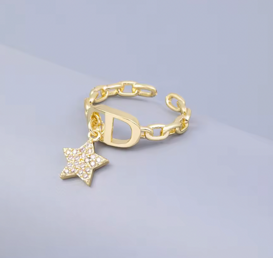 Bague - Étoile Doré